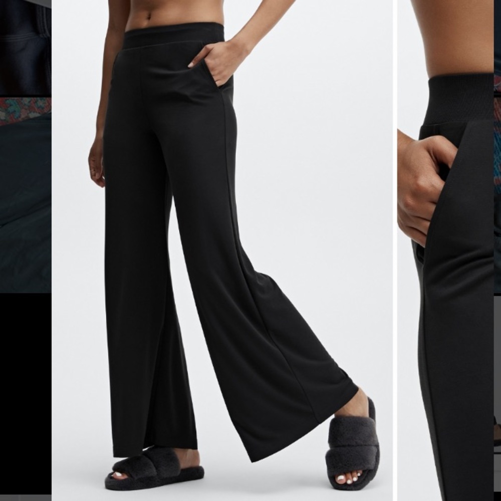 Fabletics Sleek Knit Wide Leg Pant NWT